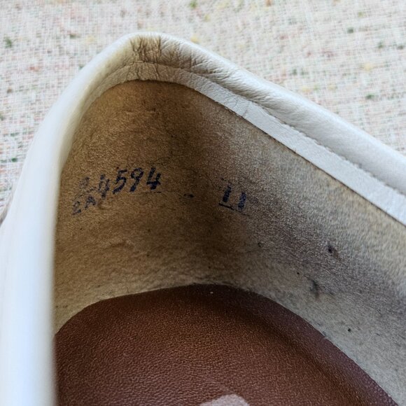 Easy Spirit Women moccasins White Leather Loafers Slip On Shoes Size 10 2A - Picture 14 of 15